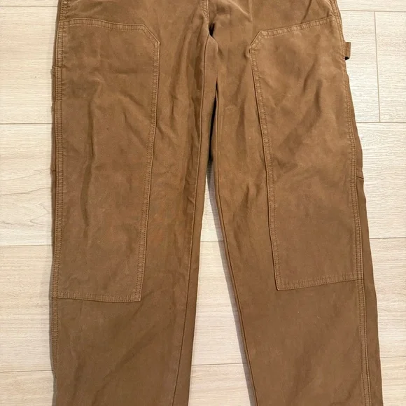 Aritzia Wilfred Free Brennan Pant Tan carpenter utility knee patch 4 Rudy Jude - Picture 2 of 9